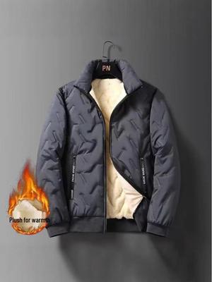 Men's 2025 Winter Lambswool Puffer Jacket - Warm, Versatile, Trendy Fashion.