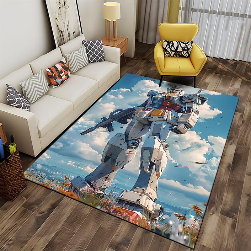 Giant Mecha Robot Design Carpet Suitable As a Non-slip Mat for the Living Room or Bedroom Sofa