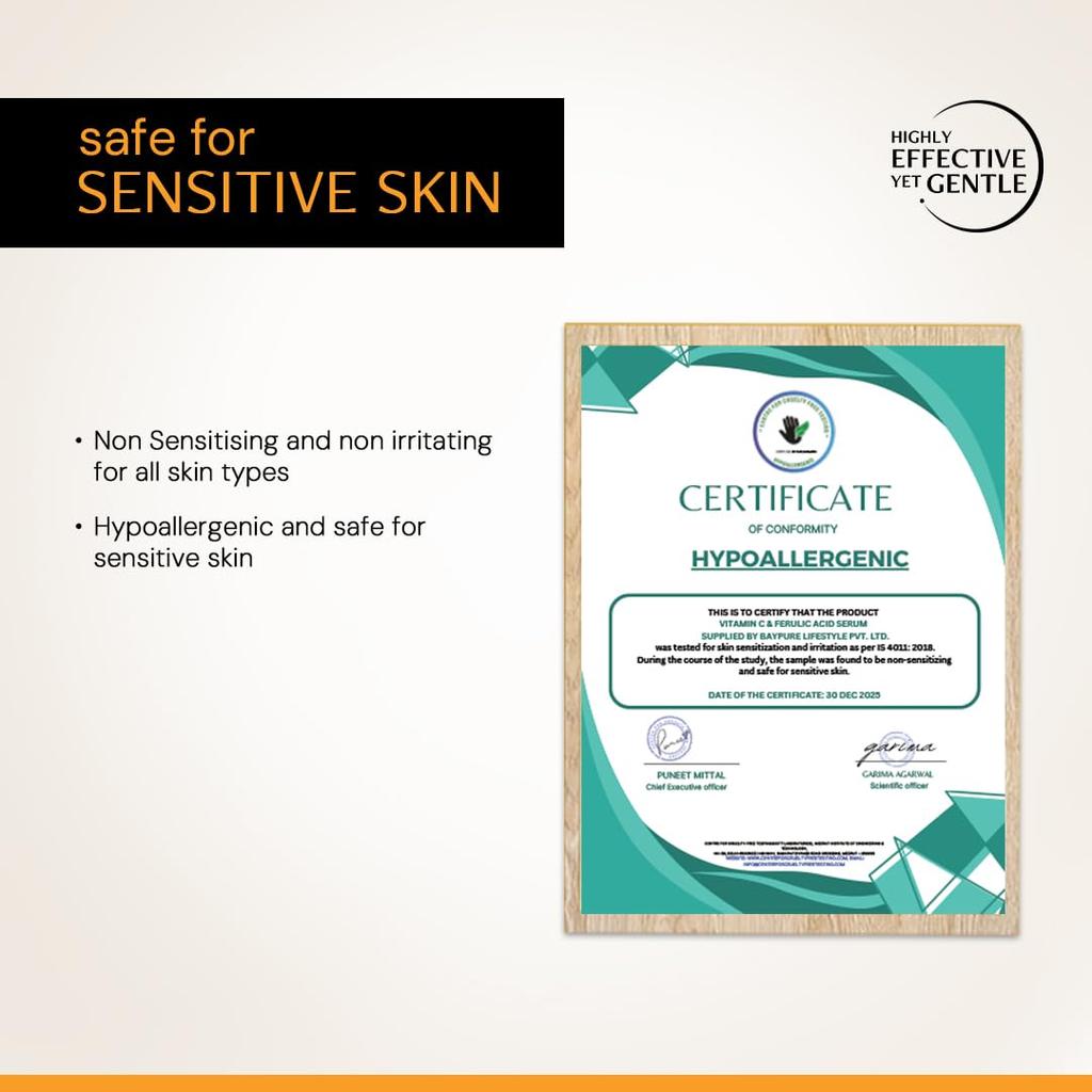 Deconstruct 10% Vitamin C Serum for Oily Skin| Clinically Tested to be Non-Irritating| No Purging| With 0.5% Ferulic Acid| For Men and Women| 30ml