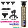 Vintage T9 Barber Clipper Rechargeable Cordless Hair Trimmer Kit For Men Professional Grade With Dragon Engraved Retro Design