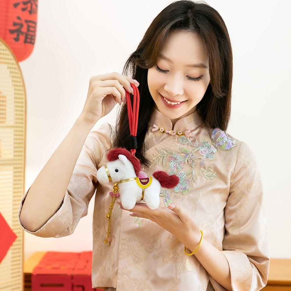 Mascot Dolls Plush Horse Doll Pendant Creative Zodiac Pony Figurine  Home Decoration