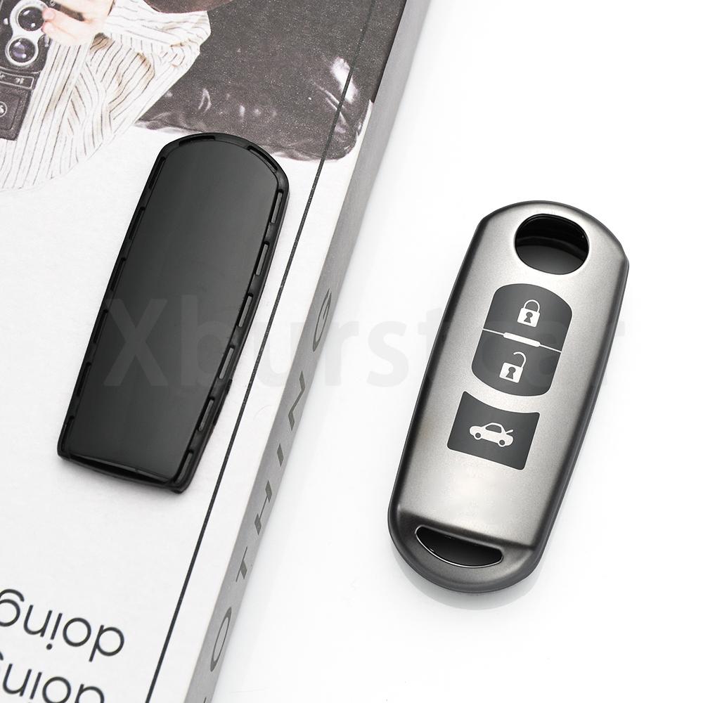 Auto Fob For 2 3 4 Buttons Mazda Cx-5 Cx5 Cx-3 Cx7 Cx-9 2 3 6 Atenza Axela Demio Tpu Car Key Case Cover Shell Holder Keychain