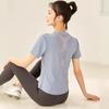 Sommer neue Yoga-Kleidung T-Shirt, dünne Fitnesskleidung, Damen schnelltrocknendes atmungsaktives kurzärmeliges Lauf-Sportoberteil