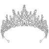 Hair Jewelry Baroque Crystal Crowns Shiny Ornament Princess Crown Rhinestone Diadem  Wedding