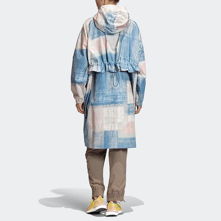 Adidas Od Stella McCartney Ležérní potištěná tréninková větrovka střední délky Dámské svrchní oblečení Vícebarevné FK9673