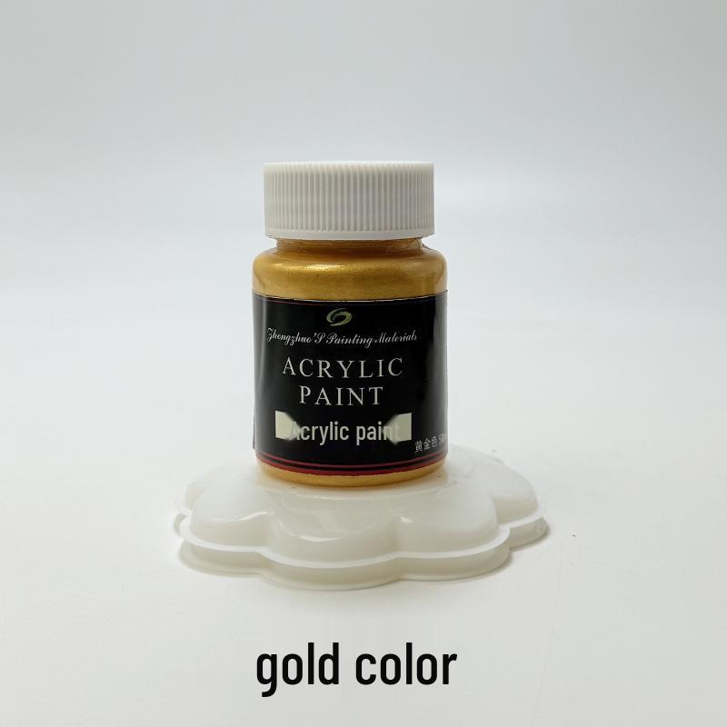 Zhongzhuo Pearlescent Metallic Acrylic Paint Set - 50ml, 12 Colors, EN71 Certified for Wall and Graffiti Art