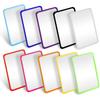 School Shatter Proof Plastic Mirrors 4 X 6 Inch Mirror Tiles with Round Corners Double Sided Protective Film Mirror Sheets Art and Craft Supply for