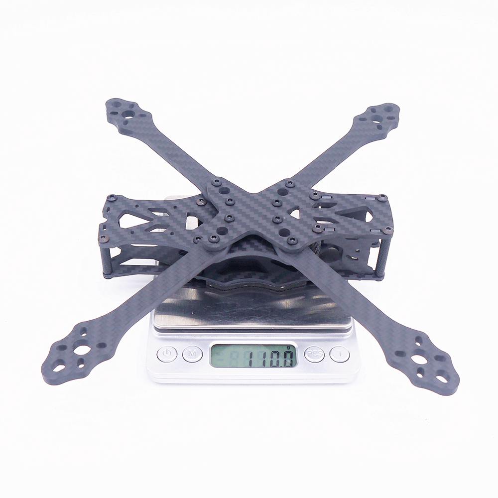 STEELE 5 220mm Wheelbase 5mm Arm Thickness Carbon Fiber X Type 5 Inch Freestyle RC FPV Racing Drone Frame Kit Accessories
