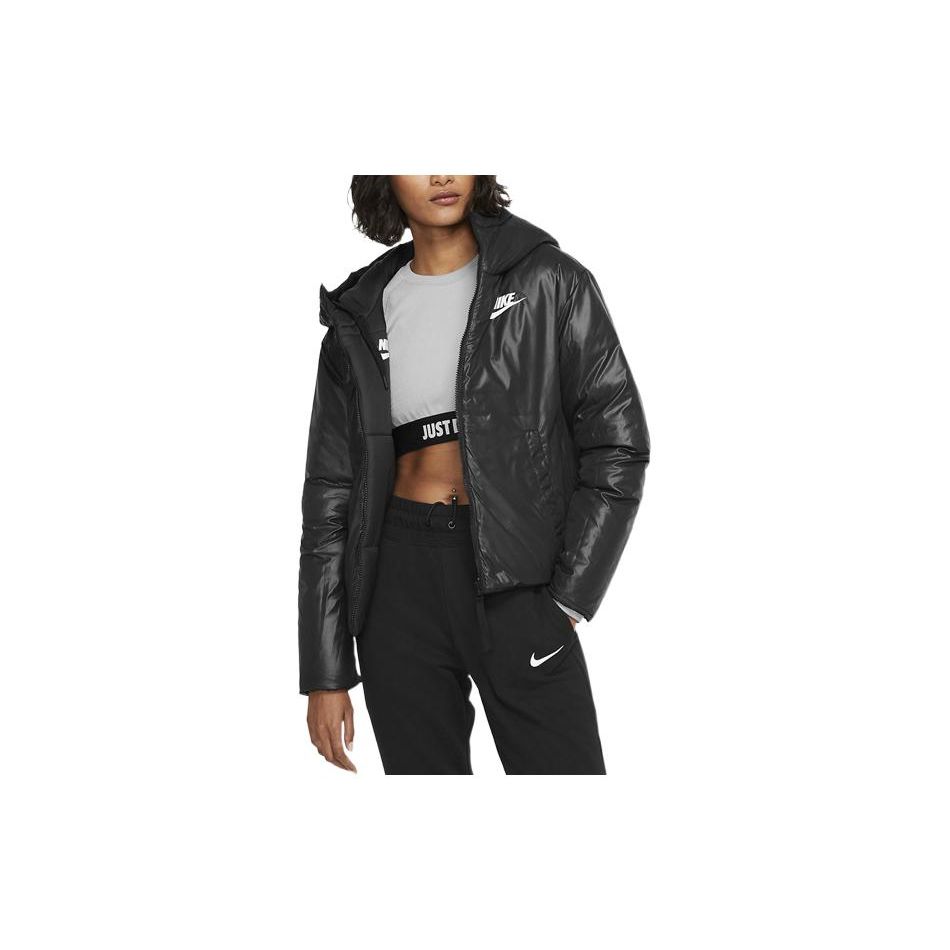 Nike Sportswear Windrunner Black Women s Hooded Jacket CD9044-010 L