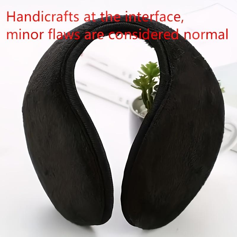 1pc Winter Plush Earmuffs for Men & Women - Thermal Ear Warmers with Soft, Windproof Boho Style Ear Muffs for Skiing, Cycling.