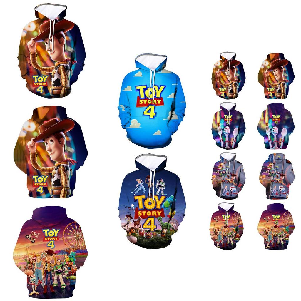 Cozy Toy Story 4 Sheriff Woody Buzz Lightyear Hoodie For Casual Comfort