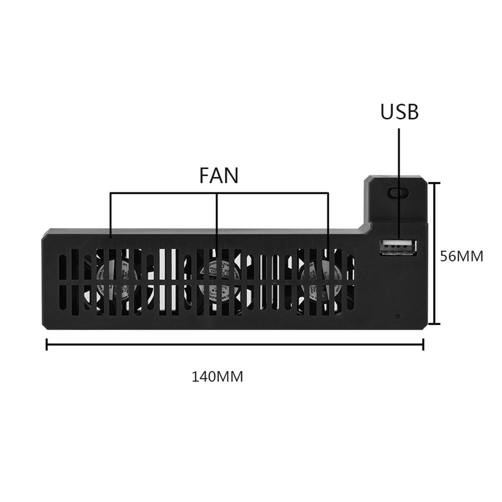 Cooling Fan for XBOX USB Cooling Fan Portable Heat Reducing USB External Cooling Fan Side Mounted for XBOX ONE X Game Console