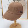 ins retro corduroy cap lazy wind soft top baseball cap daily commute plain versatile hat