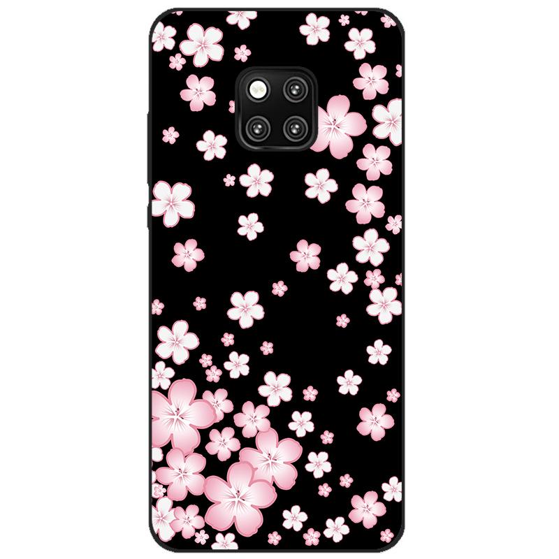 Case For Huawei Mate 20 pro case cover Silicone bumper on For Huawei Mate 20 pro Cover Coque Capa for mate20 flower mate 20 pro