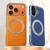 Applicable To Apple 17PROMAX Leather Magnetic Rotating Bracket Mobile Phone Case Iphone16 Business 15 Anti-drop Sheath