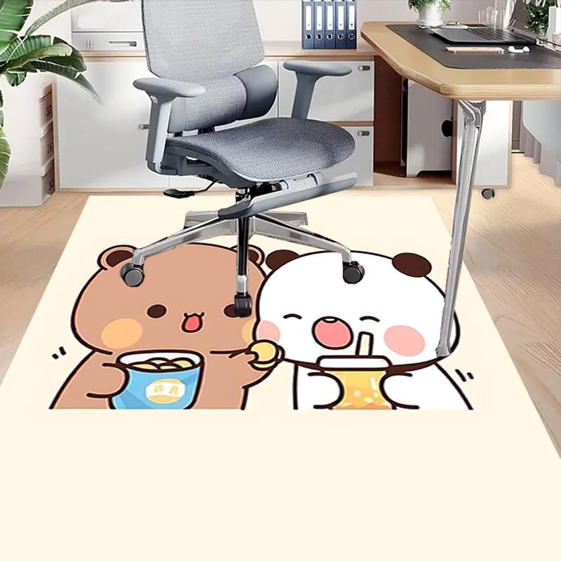 1PC Bear Panda Anti-slip Carpet, Suitable for Office, Bedroomand Playrooms. It Can Also Be Used As a Sofa Footrest cover-R53