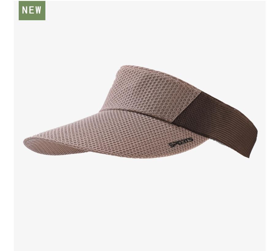 

Unisex Reflective Striped Outdoor Cap Summer Breathable Mesh Open-Top Visor UV50+ Couple Jogging Hat for Running Sports M(56-58CM) красный