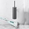 Wall Mounted Toilet Bowl Brush Soft Bristles Toilet Cleaning Brush With Holder Deeply Cleaning Toilet Brush Easily Use