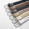 Unisex Elastic Stretch Canvas Belt - Korean Style Versatile Woven Waist Belt for Men and Women