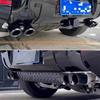 Black Stainless Steel Square Exhaust Tip for 2020-2024 Land Rover Defender