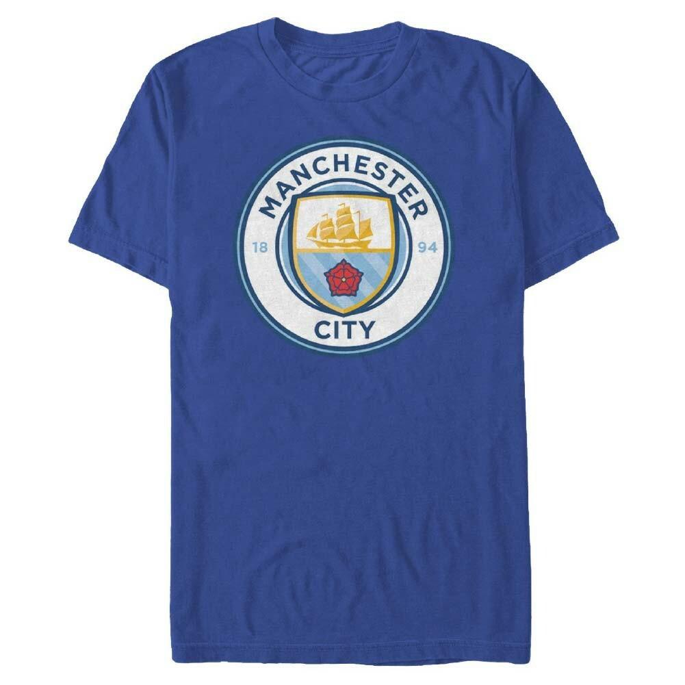 26 Manchester City Logo Soccer 1894 Blue Tee Shirt New. Unisex T-Shirt XXL