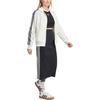 adidas Originals Adicolor Firebird Track Logo Print Striped Loose Fit Stand Collar Long Sleeve Jacket Women Jackets White JF6547