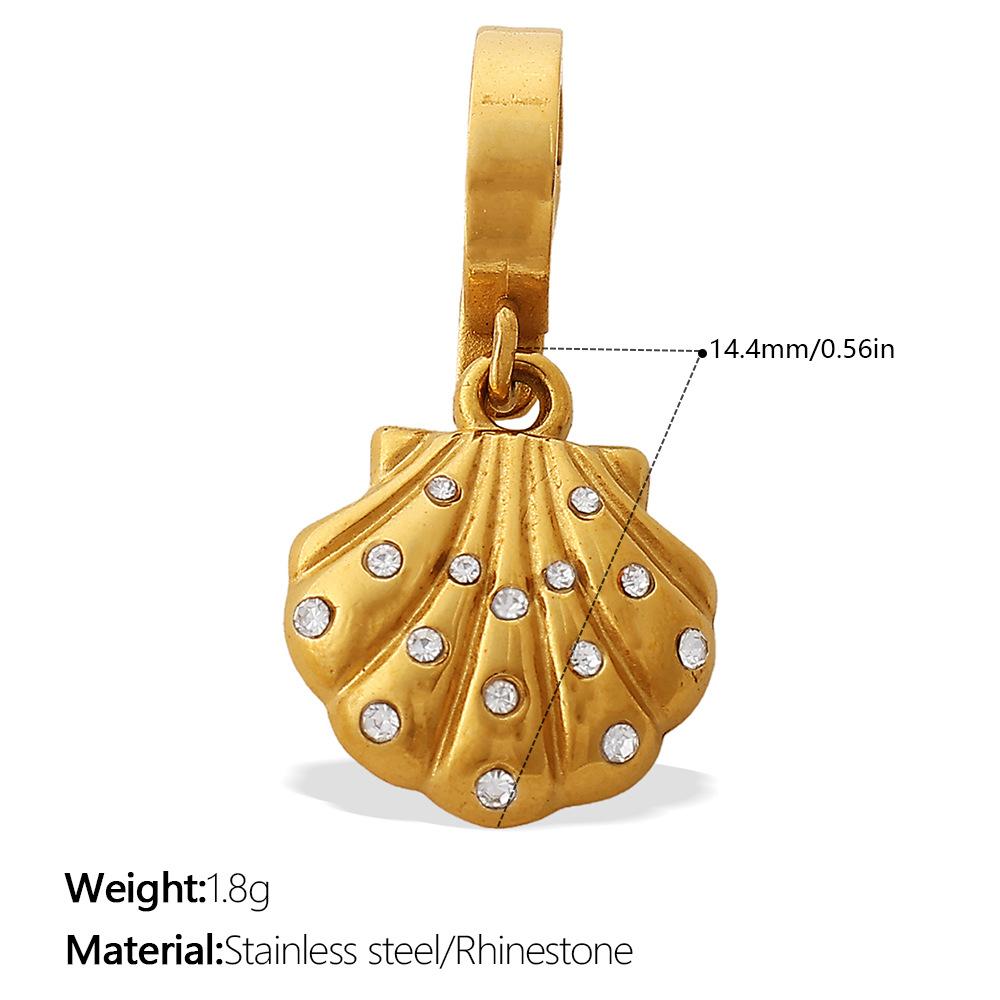 French Retro Seaside Vacation DIY Marine Life Bikini Pendant, 18K Gold-plated Versatile Accessories 2026