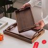 Chinese Style Household Black Walnut Solid Wood Rectangular Wooden Tray Coffee Cup Tea Tray Storage Plate Dining Plate Home