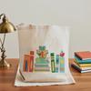 Custom Library Canvas Tote Bag Preschooler Frog Book Bag Birthday Teacher Appreciation Gift Back To School Book Club Event Favor