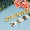 Caucasus Women Belt Matal Waist Chain Adjustable Length Bridal Dress Belt Body Jewelry