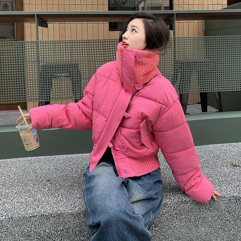 New cotton-padded clothes for women's winter short high-end jackets, small cotton-padded clothes, loose and thickened cotton-padded jackets, trendy.