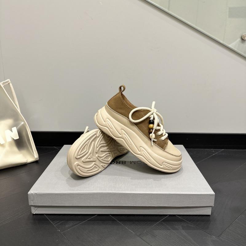 

Leather little white shoes women s summer street shooting heightens 6cm dad shoes casual sports shoes tide 40 хакі