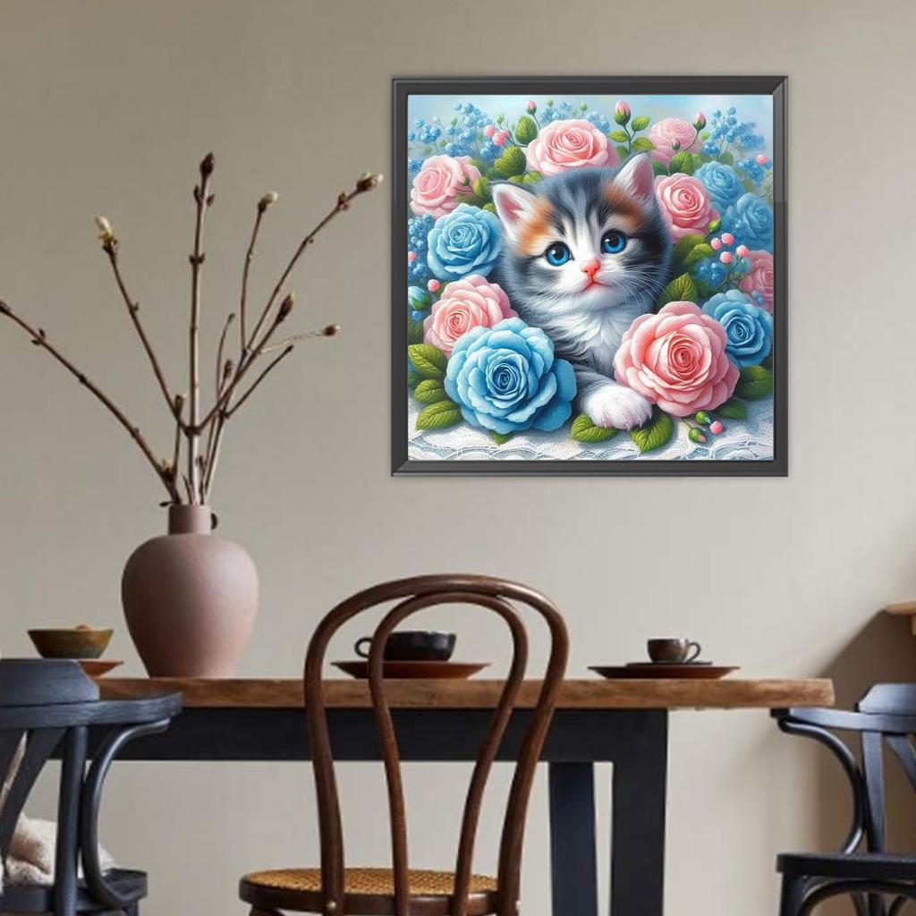 Animal Series Diamond Art Kits for Home Wall Decor Round Full Drill Dimond Art Paintings Diamond Dots Gem Art 15.75 X15.75 In