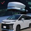 4Pcs ABS Chrome Side Rearview Mirror Strip Cover Trims Sticker For Toyota Noah Voxy 90 Series