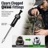 Hardened Grease Remover Fitting Cleaning Tool Clears Clogged Fittings by Hydraulic Pressure Heavy Universal Lubrication Nozzle Adapter Duty