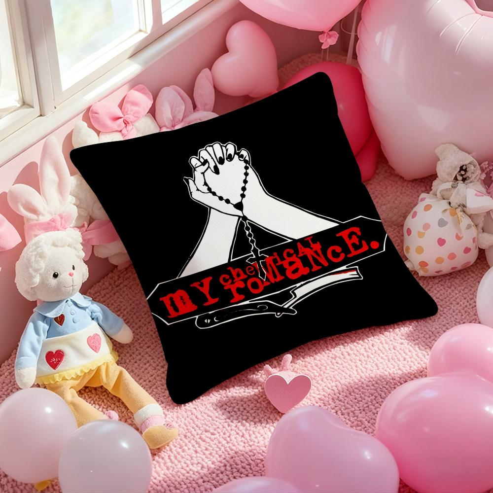 Band My C-Chemical RomanceS Cushion Cover Pattern Printed Pillowcase for Living Room Sofa Cushion Cover & Bedroom Decor