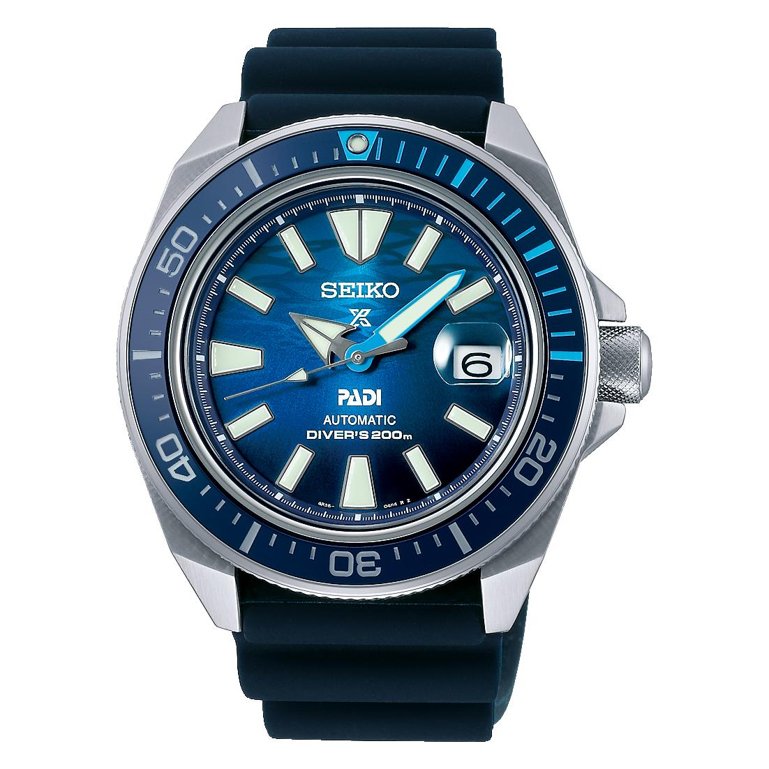 

Чоловічий автоматичний годинник для дайвінгу SEIKO PROSPEX x PADI SRPJ93K1 синій