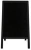 Classic L wooden sign (61x118 cm) - black