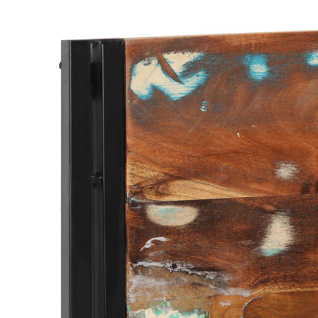 Headboard 120 cm Reclaimed Solid Wood and Iron