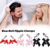 Sexy Bow Bell Adjustable Nipple Clamp Breast Bdsm Small Bell Adult Fetish Flirting Teasing Sex Toys For Couples