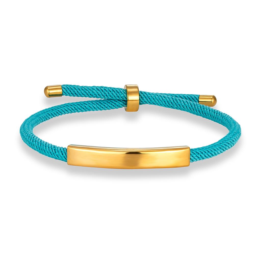 Punk SOS Custom logo Engrave Text Rope Bracelet customize Stainless Steel Bracelets For Women Men ID Bracelet