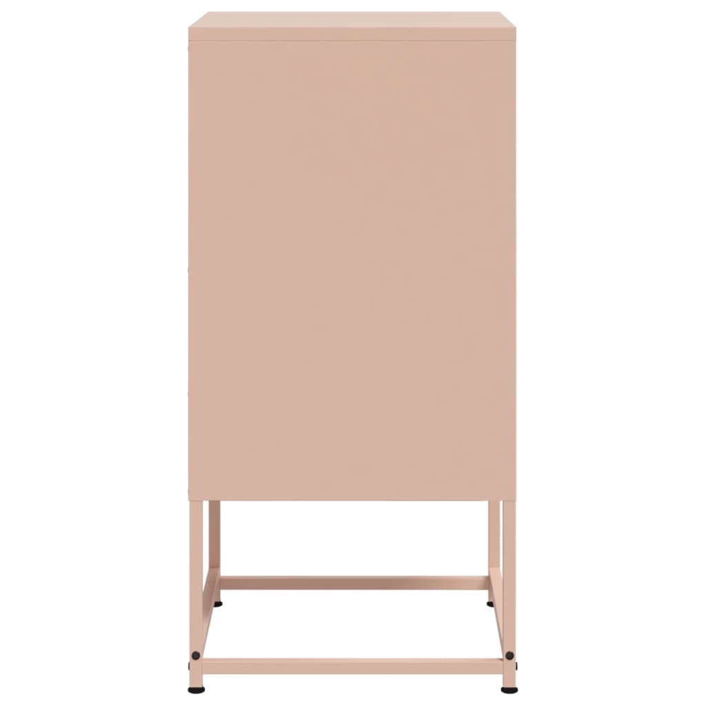 Nightstand Pink 36 x 39 x 78 cm Steel