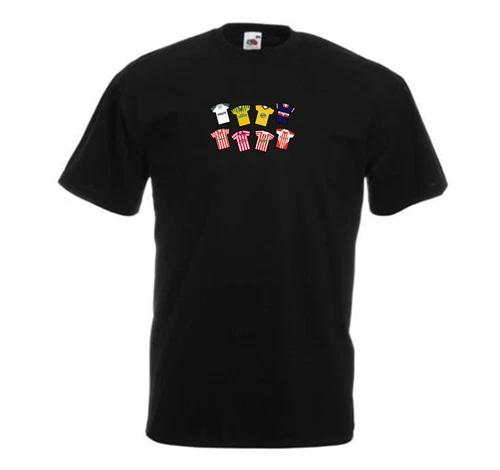 Sunderland Retro Kits Black T-Shirt Adult tshirt Great Gift Classic Kits 3XL