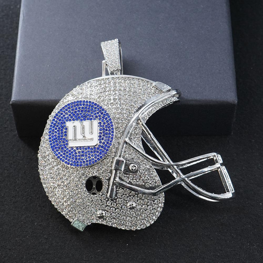 New Orleans Saints Football Helmet Alloy Pendant Necklace