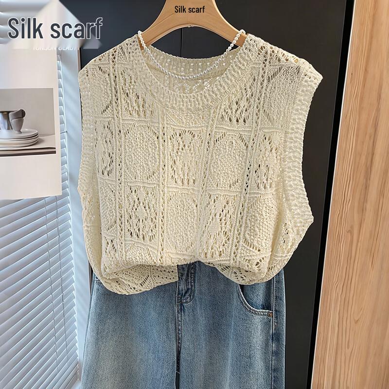 Silbo Women s Hollow Knit Vest One Size