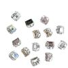 Luxury Crystal Diamond Nail Art: Rectangle & Square Shapes, Super Flash Finish, Versatile Manicure Accessory.