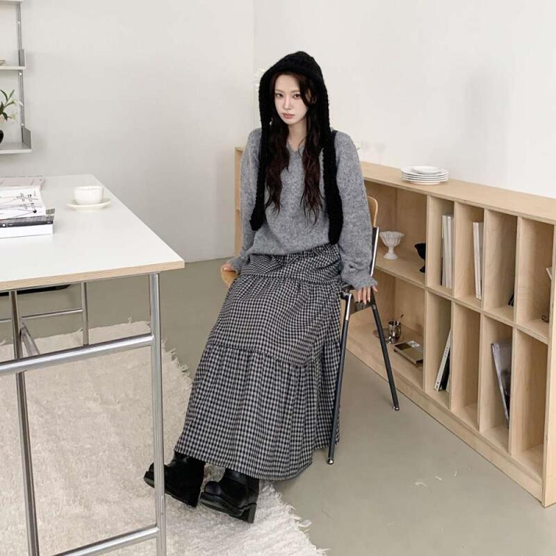 Women s Sweater Woven Balaclava Hat C8636_Red