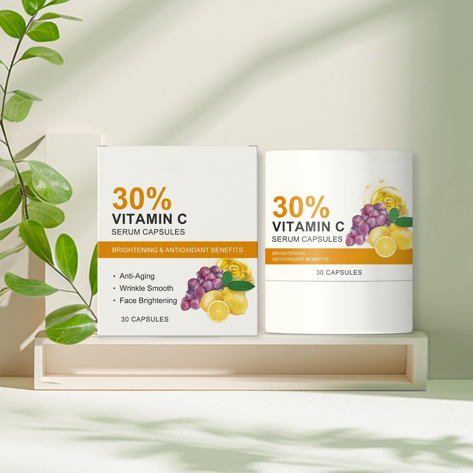 

Антиоксидантные капсулы для лица для улучшения тусклой кожи, подтяжки и улучшения контуров лица.60 мл One Size