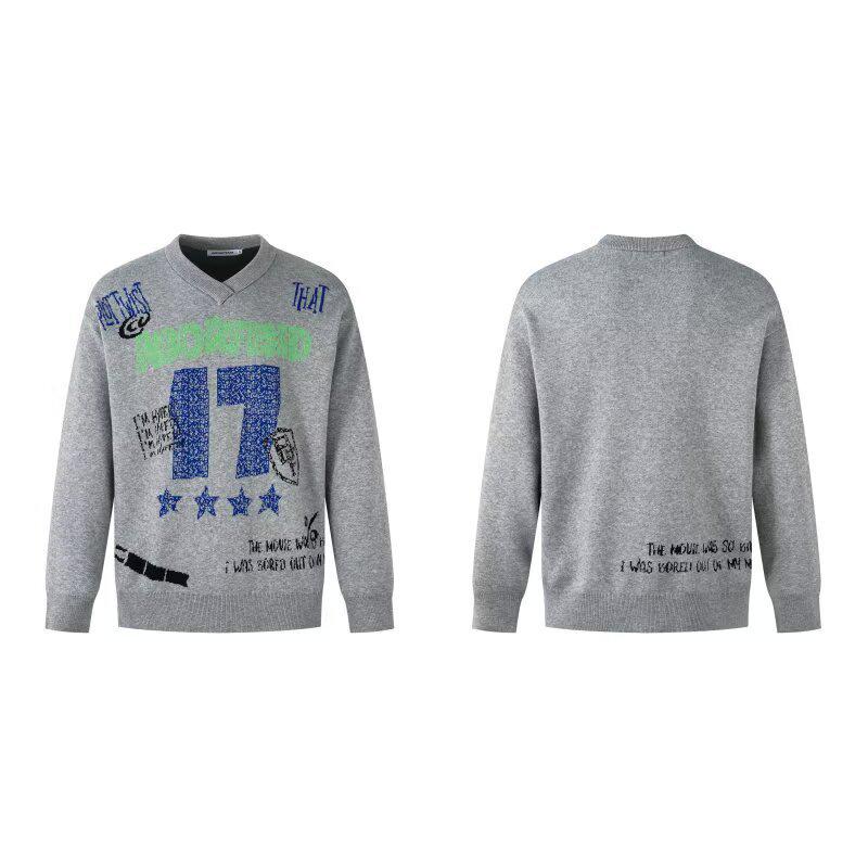 2025 Women's Designer Patchwork Sweater: Color Block, Long Sleeve, Autumn/Winter Trendy Sports Jersey