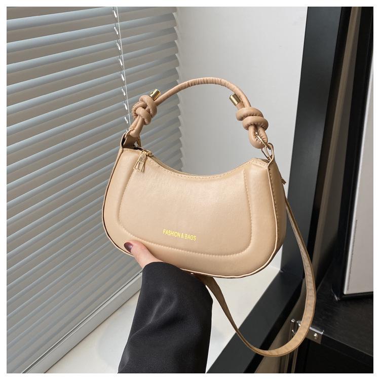 2025 Korean Retro Solid Color Crossbody Handbag - Women's Fashion Square Bag